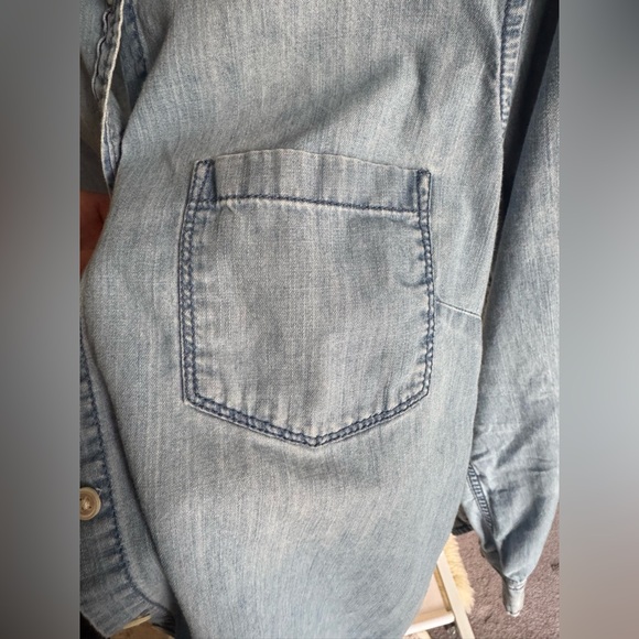 J.Crew Light Blue Denim Chambray Shirt - Picture 5 of 9